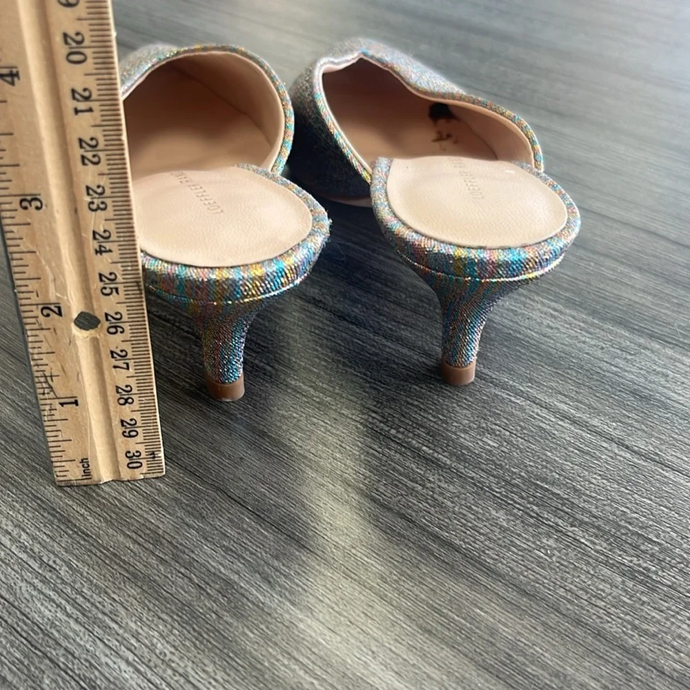 Loeffler Randall Multicolor Women's Kitten Heeled Mules.  Size 5.5 - Picture 3 of 4